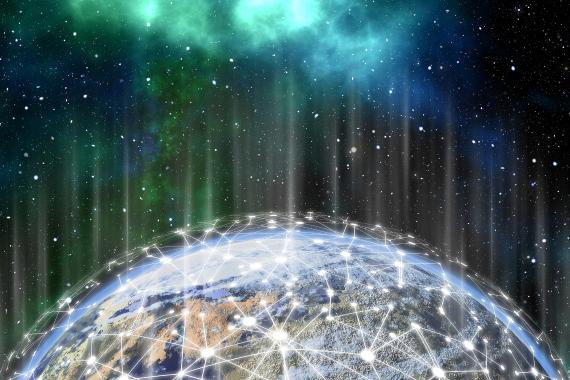 Ein Datennetz umspannt die Erde | Foto: Pixabay/Geralt