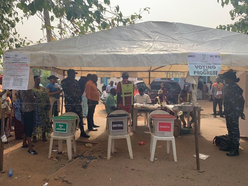 Wähler in Nigeria