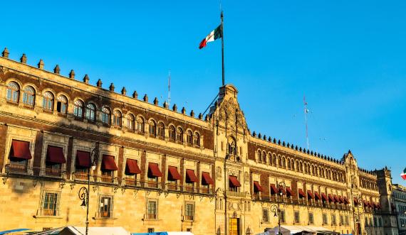 Der Palacio Nacional Mexiko
