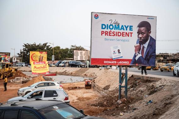 Senegalese opposition candidate Bassirou Diomaye Faye